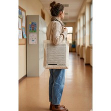 Türkiye Çağdaş Yaşamı Destekleme Vakfı Kanvas Çanta Dikey 36 x 40 - Tek kalem