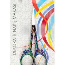 Nuvigo Nakış Makası Dekoratif Renkli Kelebek YBL-403 Model 23