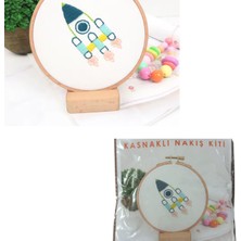 Nuvigo Nakış Kitleri Kasnaklı 8.6 x 6 cm Roket