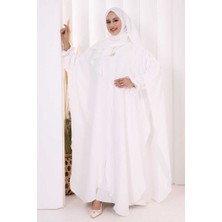 Bym Fashion Pançolu Elbise Takım ŞAL HEDİYE 8002 Ekru