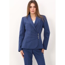 Önder Özsoy Şal Yaka Modelli Ceket-Indigo