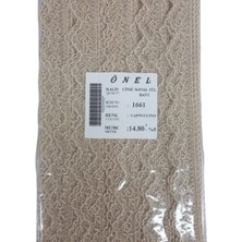 Nuvigo Dantel Polyester Sanal Tül Bant Cappucino 14,80 Metre En 6 cm ON-1661-C