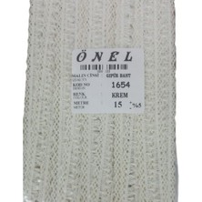 Nuvigo Dantel Polyester Güpür Bant Krem 15 Metre En 3 cm ON-1654-K