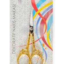 Nuvigo Nakış Makası Dekoratif Altın Kelebek YBL-403 Model 22