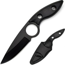 Valkyrie 3CR14MOV Kılıflı Paslanmaz Çelik Parmak Delikli Outdoor Kamp Bıçağı – 17.5 cm Kompakt Gövde