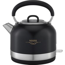 Vestel Şık Siyah Su Isıtıcı ile Sıcak Içecekleriniz Her Zaman Hazır