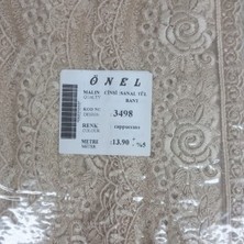 Nuvigo Dantel Polyester Sanal Tül Bant Cappucino 13,90 Metre En 6 cm ON-3498-C