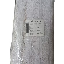 Nuvigo Dantel Polyester Güpür Bant Beyaz 15 Metre En 5 Cm On-740-b
