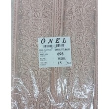 Nuvigo Dantel Polyester Sanal Tül Bant Pudra 15 Metre En 6 cm ON-698-PU