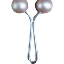 Nuvigo Eşarp Klipsi Top Model Düz Somon 1 Adet