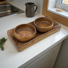 Akasya - 3 Parça Sunum Tabaklı Çerez Seti - 6703