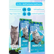 Aktif Karbonlu Hypoallergenic Topaklanan Kedi Kumu 10L x 2 Adet