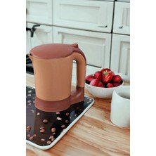 Özbience 900 ml Elektrikli Su Isıtıcı Kettle, Kaşıklı, Çay ve Kahve Için Ideal