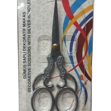 Nuvigo Nakış Makası Gümüş Saplı Dekoratif Makas YBL-075 Model 5