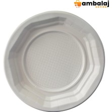 AmbalajSende Upplast 19CM Plastik Tabak - 100ADET