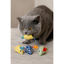 4'lü Fare Seti Etnik Desenli Kedi Otlu Matatabili