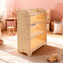 Luvy Kids Furniture Lus Kitaplık Çocuk Montessori