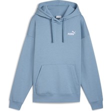 Puma Kadın Mavi Puma Ess Small No. 1 Logo Hoodie Kadın Mavi Sweatshirt
