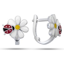 Stillove Gümüş Uğurlu Papatya Çocuk Küpe