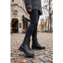 Fort 6085 Sedef Rahat Hafif Kaymaz Taban Sıcak Astar Kadın Bot