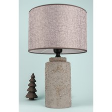 HMY Design Languette Handmade Seramik Abajur Gri