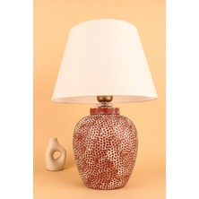 HMY Design Rapide Handmade Abajur Kiremit Beyaz