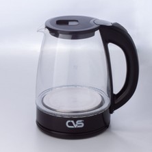 Özbience Siyah LED Cam Kettle Su Isıtıcı, Şık ve Kullanışlı Tasarım