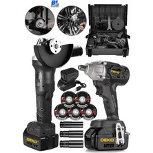 2'li Süper Seri Çift Akülü Somun Sökme ve Bijon Sıkma Seti