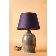 HMY Design Pırate Handmade Seramik Abajur Lacivert