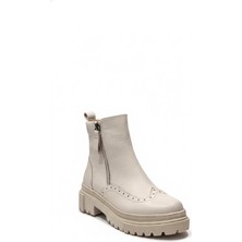 Ustalar Ayakkabı Bej Kadın Hakiki Deri Bot 074.614