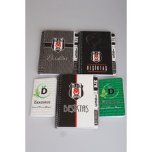 Dekomus Cep Defteri ve Yeni Sezon Lisanslı Beşiktaş Planlayıcı ve Ayraçlı Spırallı Bloknot 2'lisi