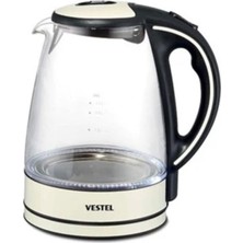 Vestel V-Brunch 2000 Glass Su Isıtıcı, Şık ve Kullanışlı Tasarım