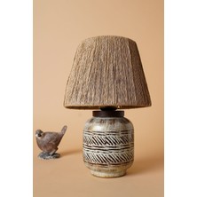 HMY Design Juin Handmade Seramik Abajur Kahve