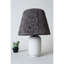 HMY Design Tunita Seramik Abajur Gri