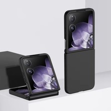 Microcase Xiaomi Mix Flip 2 Için Deri Desenli Plastik Koruma Kılıf - AL3156
