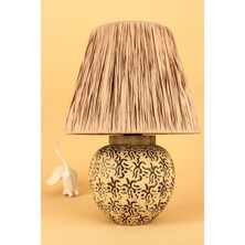 HMY Design Paix Handmade Seramik Abajur Kahverengi