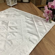Oya Home Dantelli Şantuk Kumaş Seccade
