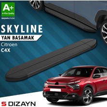 S-Dizayn Citroen C4 X Skyline Siyah Yan Basamak 183 Cm 2022 Üzeri A+ Kalite