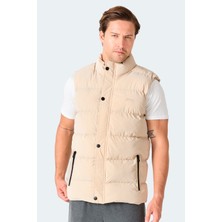 Slazenger Halox Erkek Şişme Bej Yelek