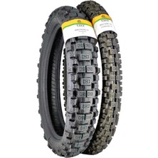 TDT Tyres Mondial X-Treme Max 200 Lastik Takımı 460-19 ve 80/100(300)-21 Tt Iç Lastikli Tip) Motosiklet Lastiği
