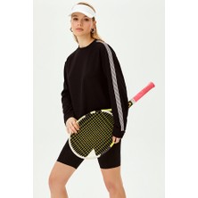 Allyco Çizgi Detaylı Oversize Sweatshirt
