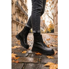 Mehmet Mete 1016 Rahat Sıcak Astar Kaymaz Taban Hakiki Deri Kadın Bot