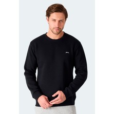 Slazenger MEGAR I Erkek  Siyah Sweatshırt