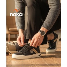 Noka Shoes Noka Chris Siyah Bej Erkek Spor Ayakkabı