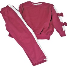 MG Mini Giyim Kolları Kurdeleli Ikili Kız Çocuk Takım