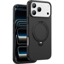 Keephone Apple iPhone 17 Pro Max Kılıf Premium Deri Magsafe Halkalı Içi Süet Kapak