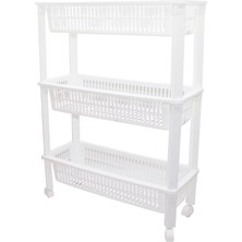 Shopwave 3 Katlı Düzenleyici  - Raf Ünitesi Tekerlekli 510X205X685MM (5047)