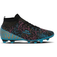 Slazenger Corner Halı Saha Futbol Ayakkabısı Erkek Çocuk İçin Beyaz / Mavi Suni Deri Tasarım