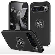 Microcase Google Pixel 10 Pro ile Uyumlu Manyetik Mıknatıslı Yüzük Standlı KILIF-AL5139