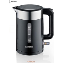 Özbience Siyah Su Isıtıcı, Paslanmaz Çelik, Modern Tasarım, Hızlı Isıtma